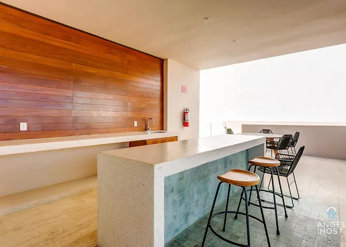 Ocean-view W Rooftop Pool&gym * Playa del Carmen